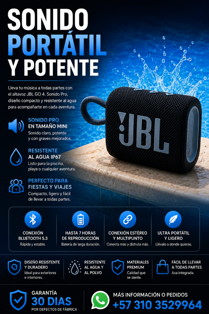 Parlante JBL Go 4